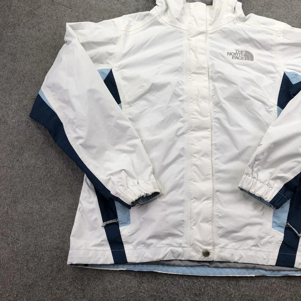 The North Face Jacket Womens Small White DryVent Hooded Full Zip Ski Snowboard